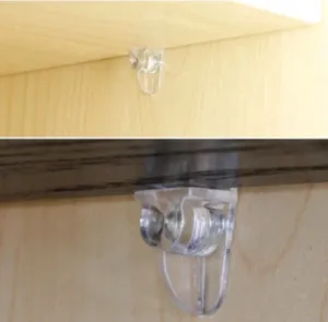 10pcs Shelving Stud With Pvc 5mm White/Clear