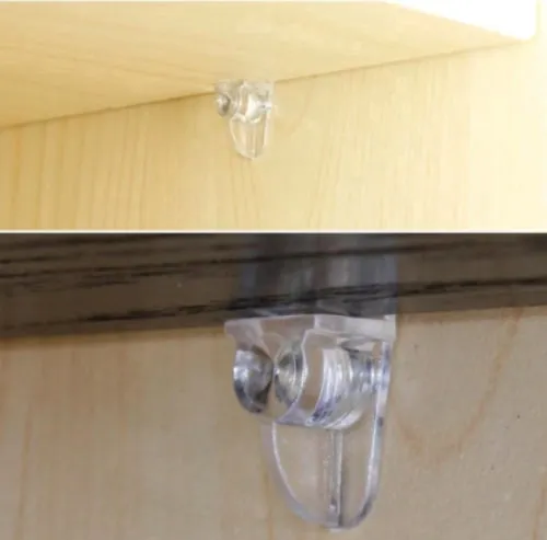 10pcs Shelving Stud With Pvc 5mm White/Clear