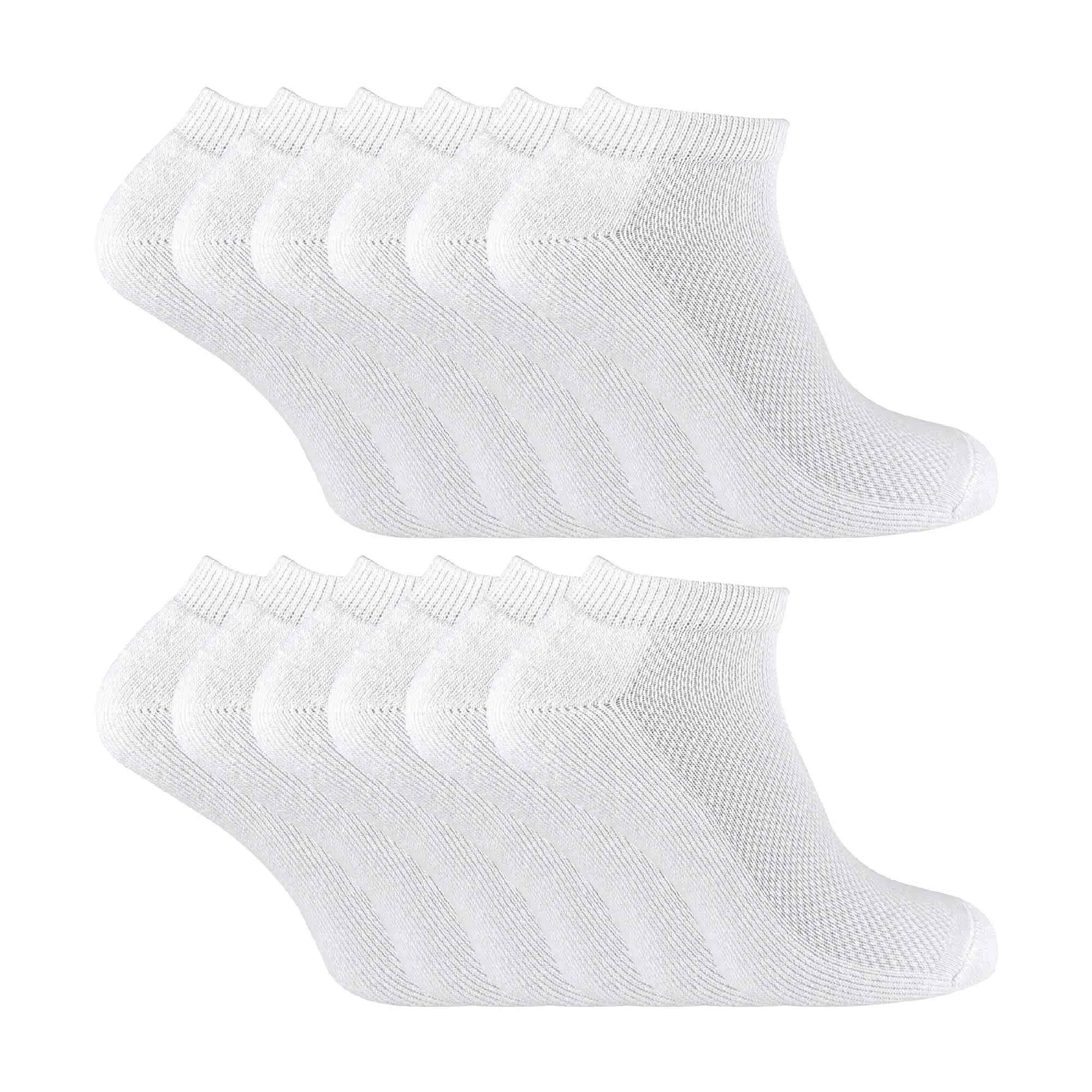 12 Pack Boys & Girls Breathable Bamboo Low Cut Running Socks
