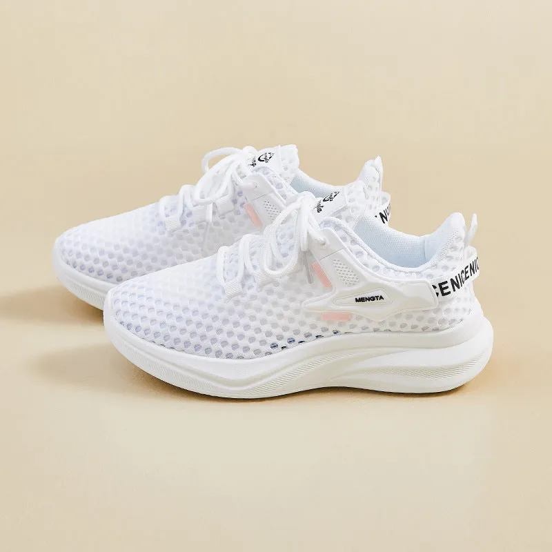 2025 ins Korean version of flying woven shoes  summer new student sports shoes fitness running casual shoes breathable FZ6612