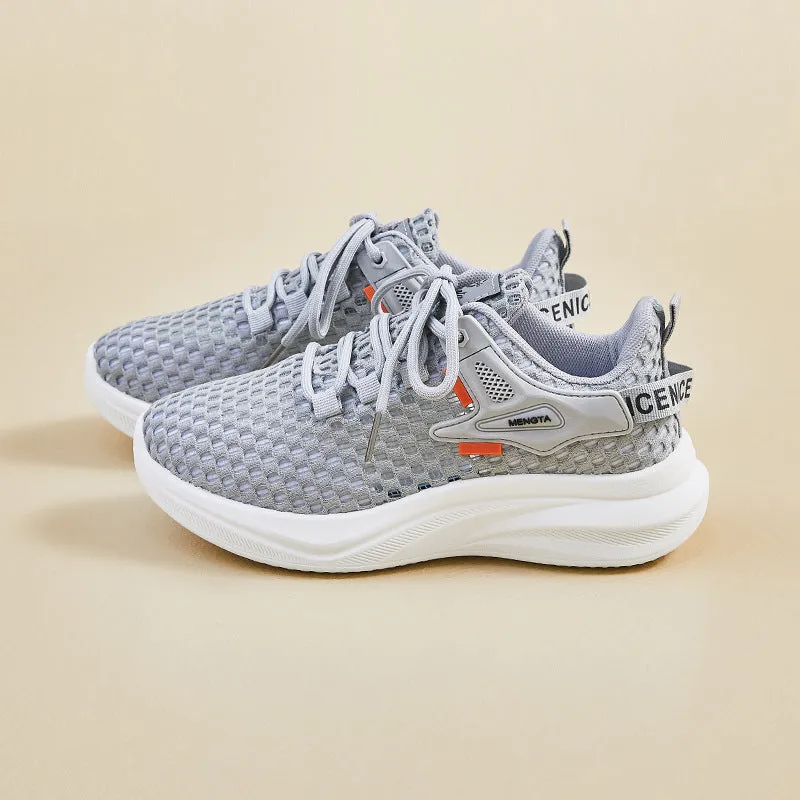 2025 ins Korean version of flying woven shoes  summer new student sports shoes fitness running casual shoes breathable FZ6612
