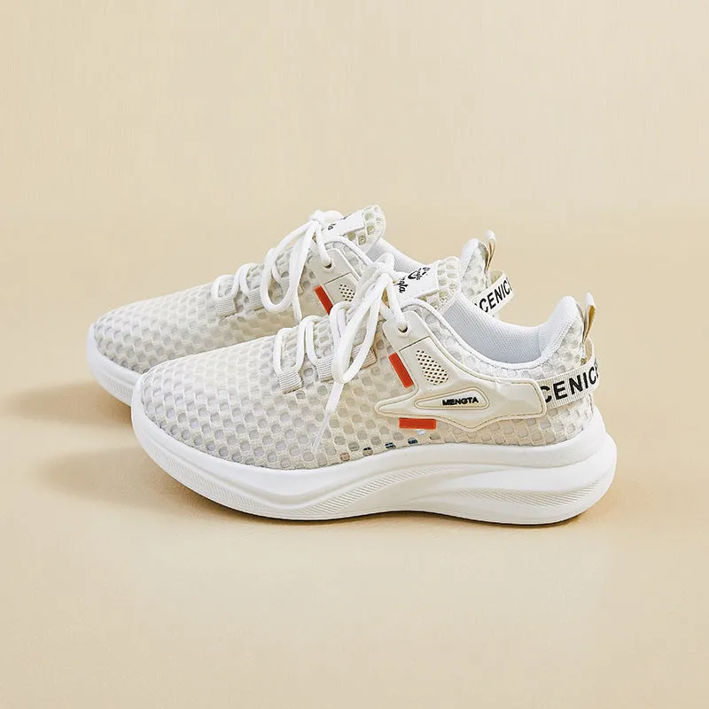 2025 ins Korean version of flying woven shoes  summer new student sports shoes fitness running casual shoes breathable FZ6612