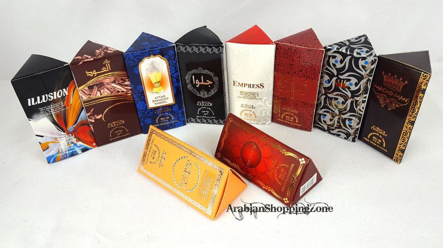 3 PCS Nabeel Perfume Oil Attar Musk/OUD Roll-on 6ML (3 Bottles)