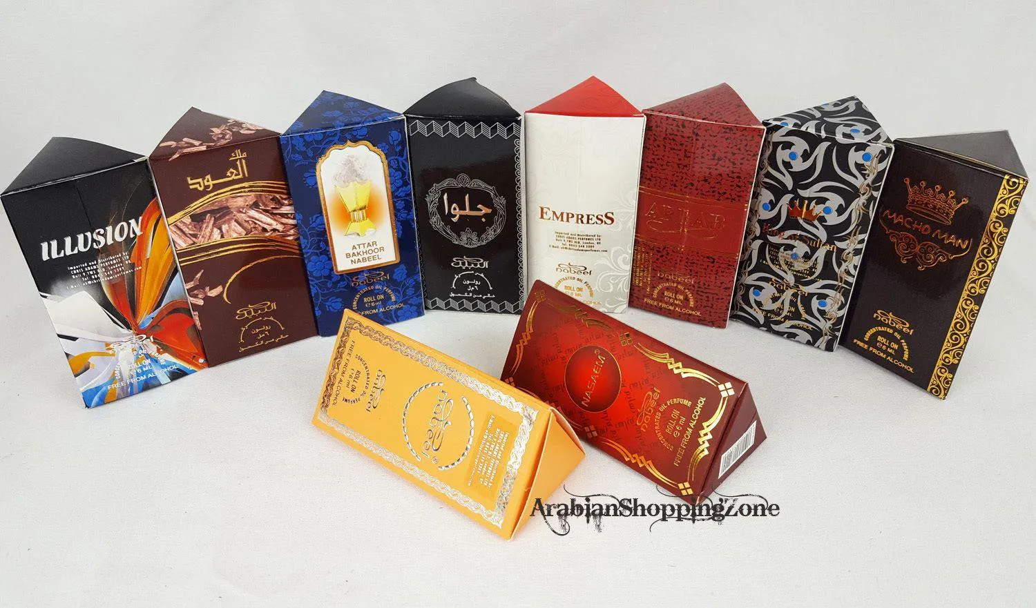 3 PCS Nabeel Perfume Oil Attar Musk/OUD Roll-on 6ML (3 Bottles)