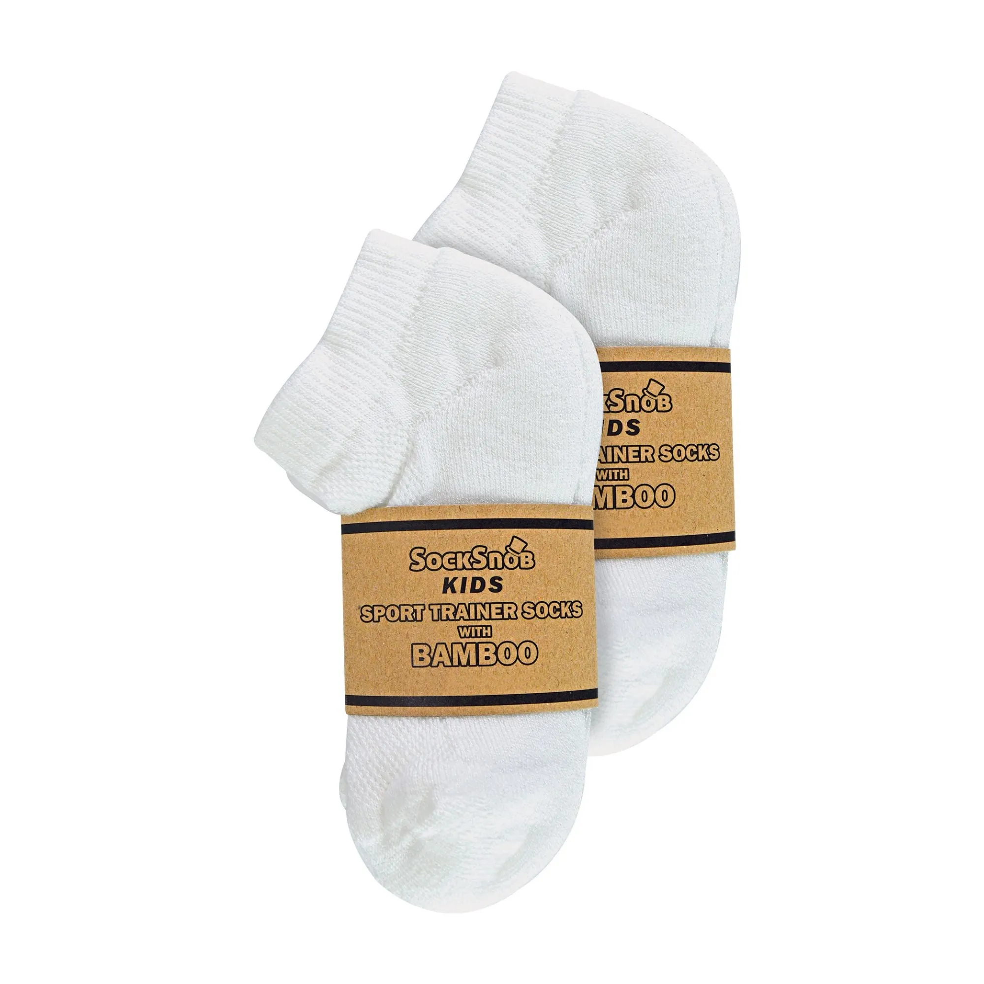 6 Pack Boys Breathable Soft Bamboo Trainer Socks Ideal for PE