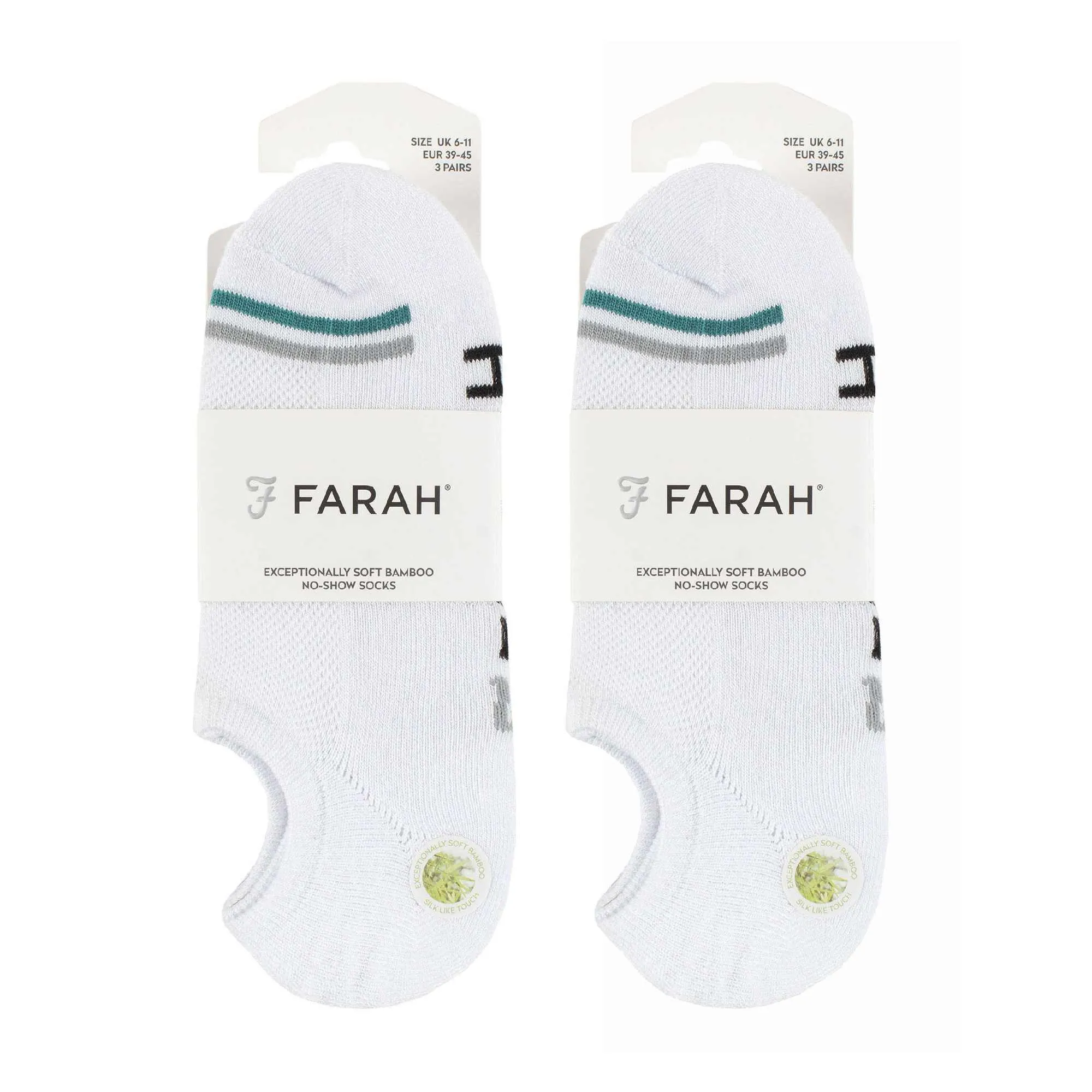 6 Pack Mens Soft Breathable Bamboo No Show Socks