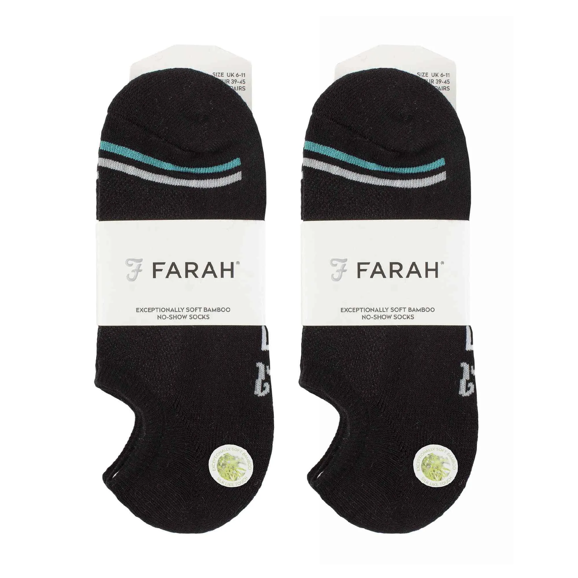 6 Pack Mens Soft Breathable Bamboo No Show Socks