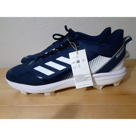Adidas  Men's Icon 7 TPU Baseball Shoe Color Blue Size 12.5