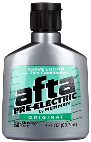 Afta Pre-Electric Shave Lotion With Skin Conditioners Original 3 oz (Pack of 2)
