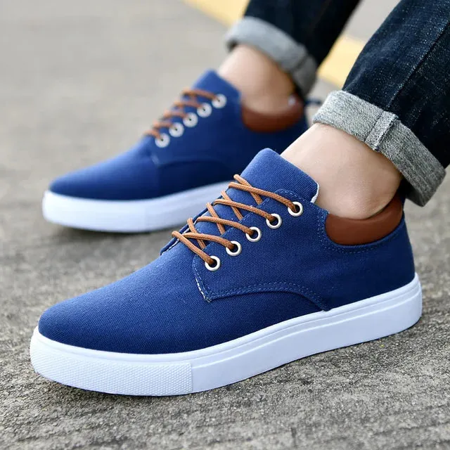 AirStep Bequeme Herren Canvas Freizeitschuhe mit Atmungsaktivität