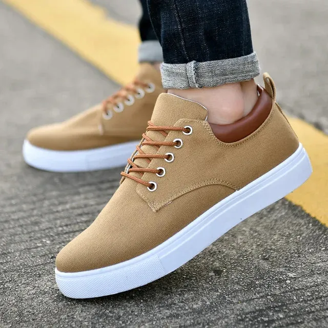 AirStep Bequeme Herren Canvas Freizeitschuhe mit Atmungsaktivität