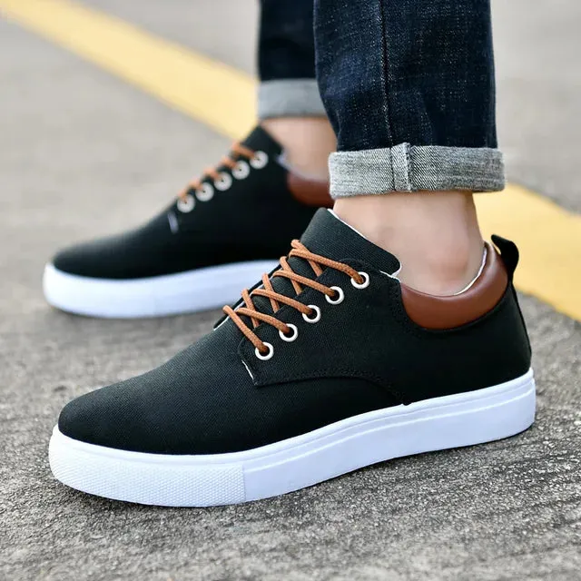 AirStep Bequeme Herren Canvas Freizeitschuhe mit Atmungsaktivität
