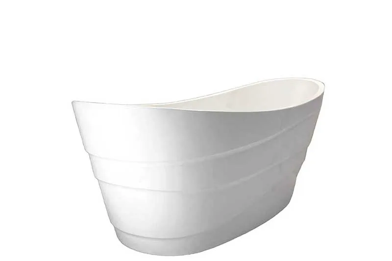 Anzzi Stratus 67 in. One Piece Acrylic Freestanding Bathtub in Glossy White