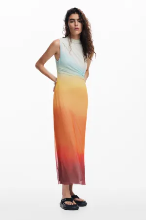 Apricot Sunset Dress
