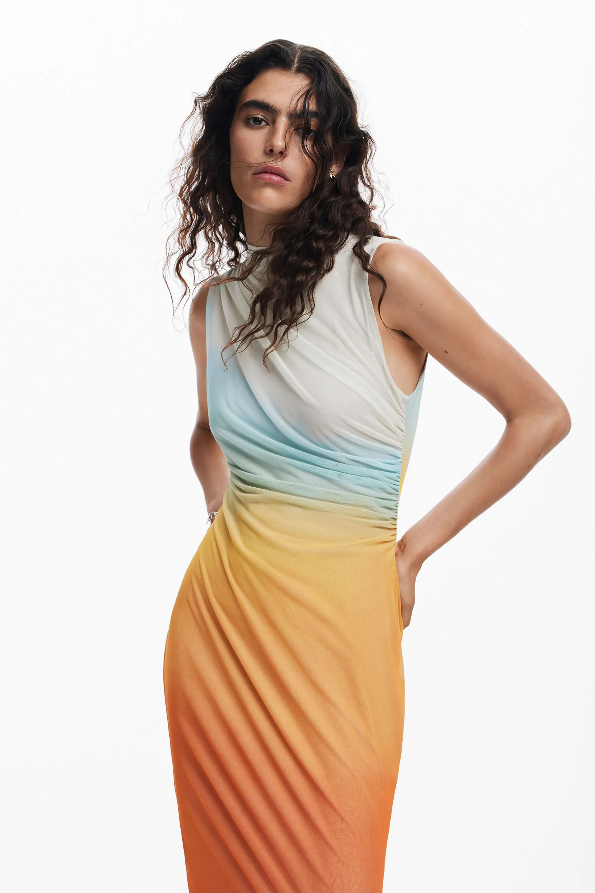 Apricot Sunset Dress