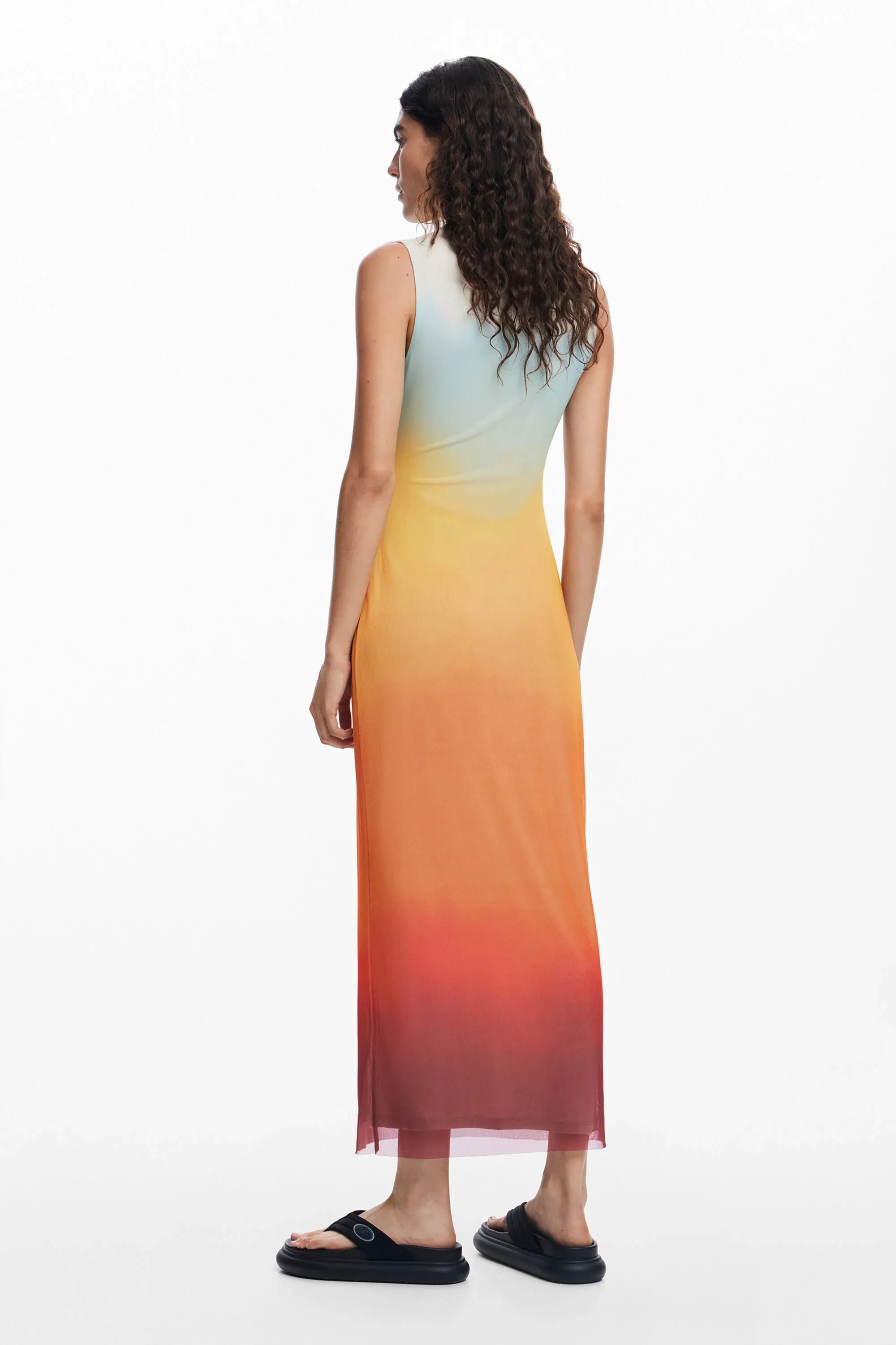 Apricot Sunset Dress