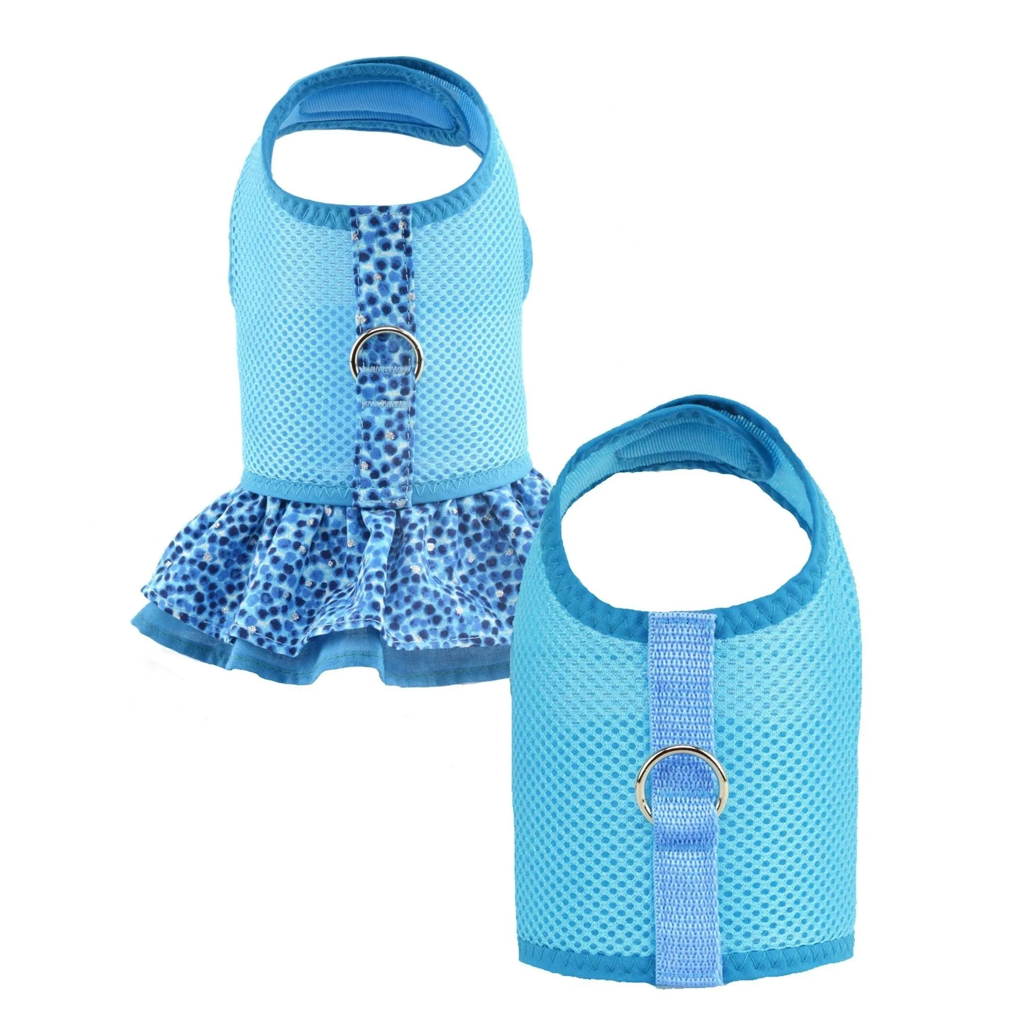 Aqua Air Mesh Ruffled Dog Vest Harness - Small only - Last One