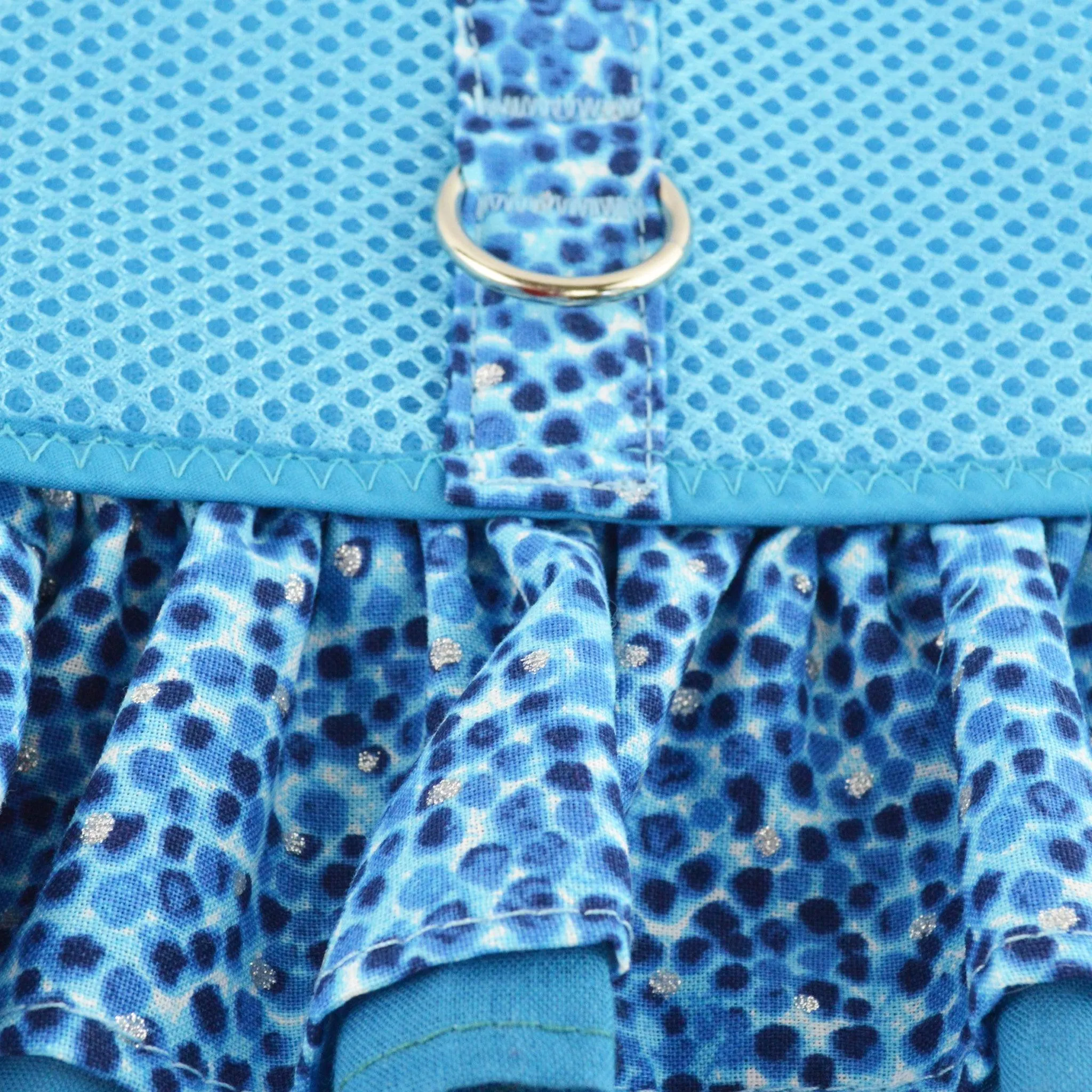 Aqua Air Mesh Ruffled Dog Vest Harness - Small only - Last One