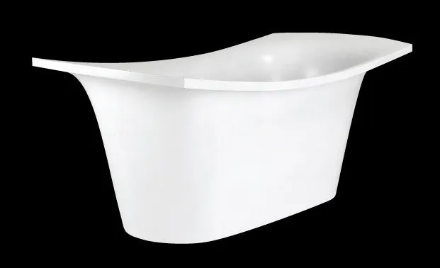 Aquatica LoveMe 71" x 34" Freestanding EcoMarmor Slipper Tub