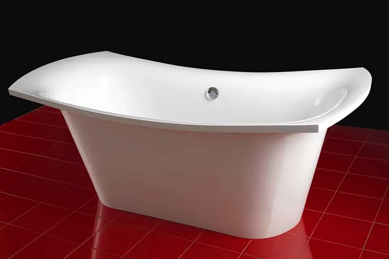 Aquatica LoveMe 71" x 34" Freestanding EcoMarmor Slipper Tub
