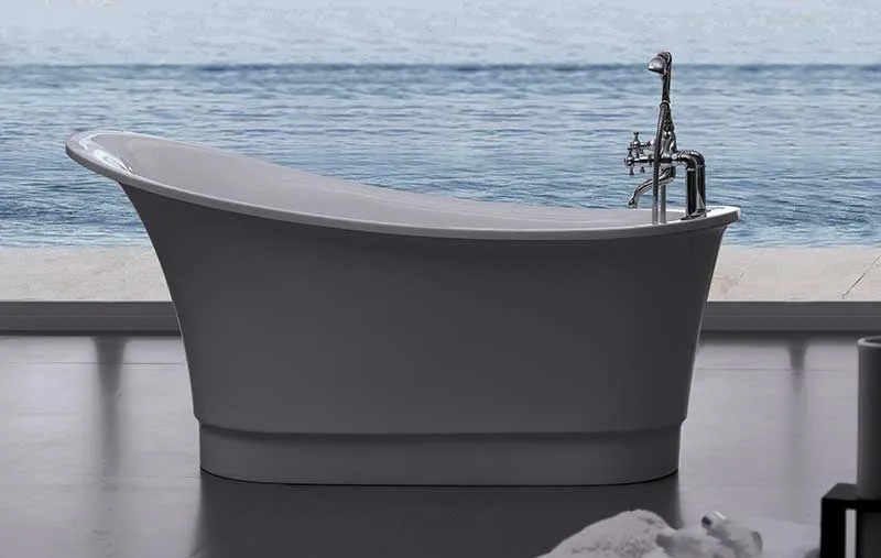Aquatica PureScape 63" x 32" Freestanding Acrylic Slipper Tub