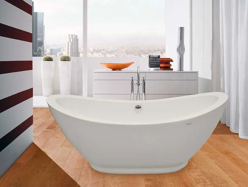Aquatica PureScape 65" x 30" Freestanding Acrylic Slipper Tub