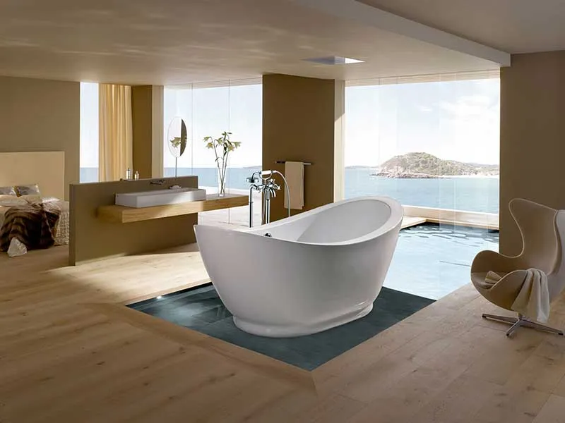 Aquatica PureScape 65" x 30" Freestanding Acrylic Slipper Tub