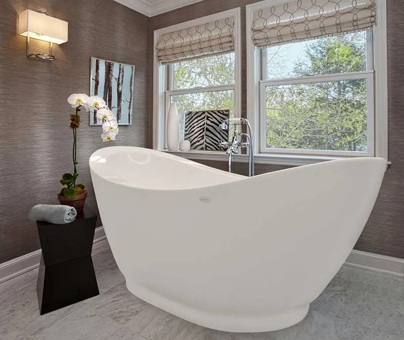 Aquatica PureScape 65" x 30" Freestanding Acrylic Slipper Tub