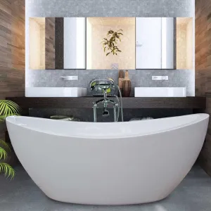Aquatica PureScape 75" x 38" Freestanding Acrylic Slipper Tub