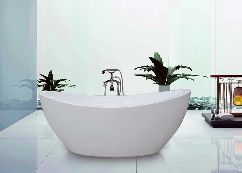 Aquatica PureScape 75" x 38" Freestanding Acrylic Slipper Tub
