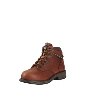ARIAT Women's Casual Work Mid Lace ESD Composite Toe Boot - Nutty Brown