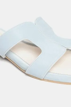 Aurelia Navy Colourblocked Square Toe Flat-Zmariam