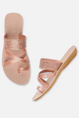 Aurelia Textured Almond Toe Flat-Zkimber