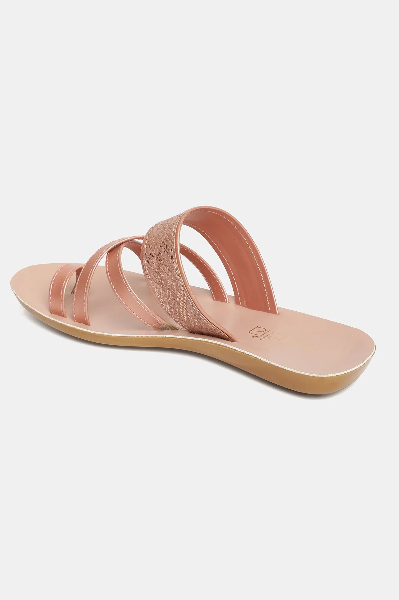 Aurelia Textured Almond Toe Flat-Zkimber