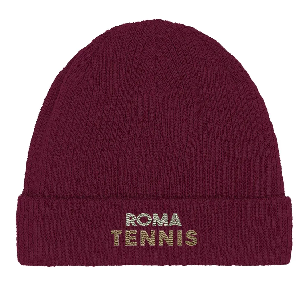 Beanie Roma Tennis 2  - Cotton Bio, Embroidered Design