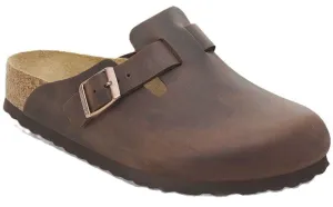 Birkenstock Boston Clog - Habana Oiled Leather  | Soft Footbed