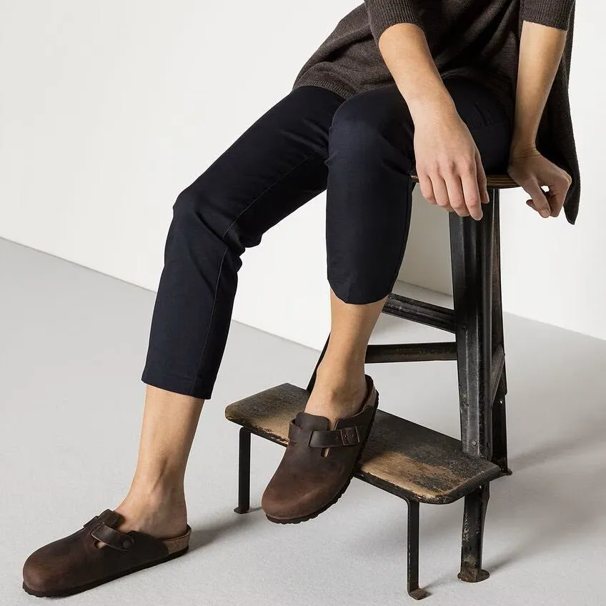 Birkenstock Boston Clog - Habana Oiled Leather  | Soft Footbed