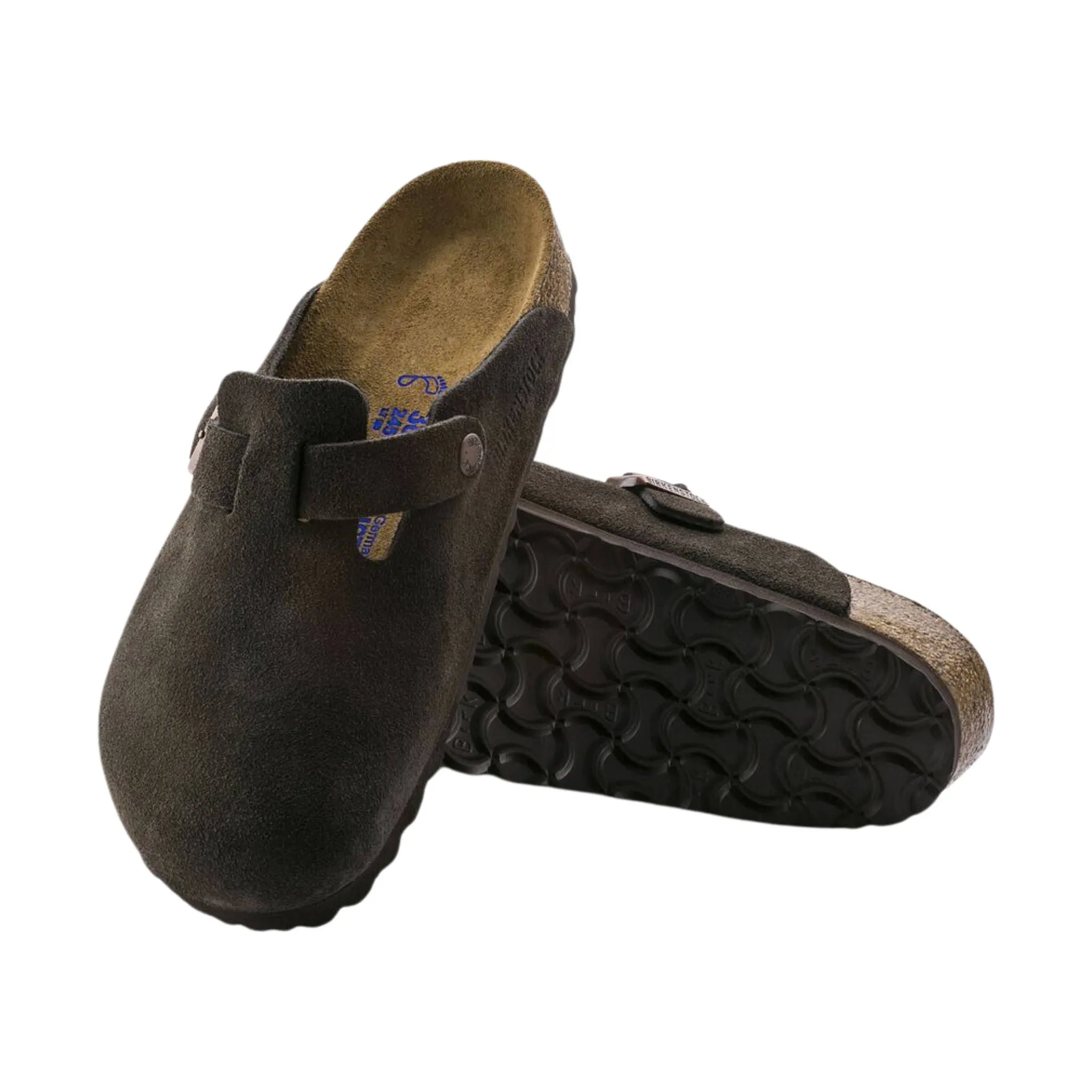 Birkenstock Boston Soft Footbed - Mocha Suede