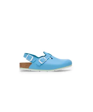 Birkenstock Tokio Pro PU Coated/Leather Sky Blue Clogs