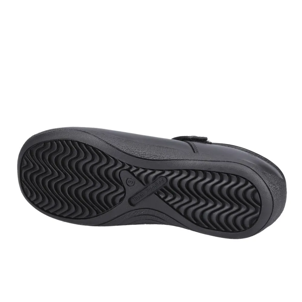 Black Christina Senior School Shoes