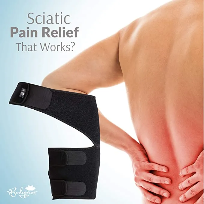 BodyproX Groin Wrap, Adjustable Support for Hip, Groin, Hamstring, Thigh, and Sciatic Nerve Pain Relief