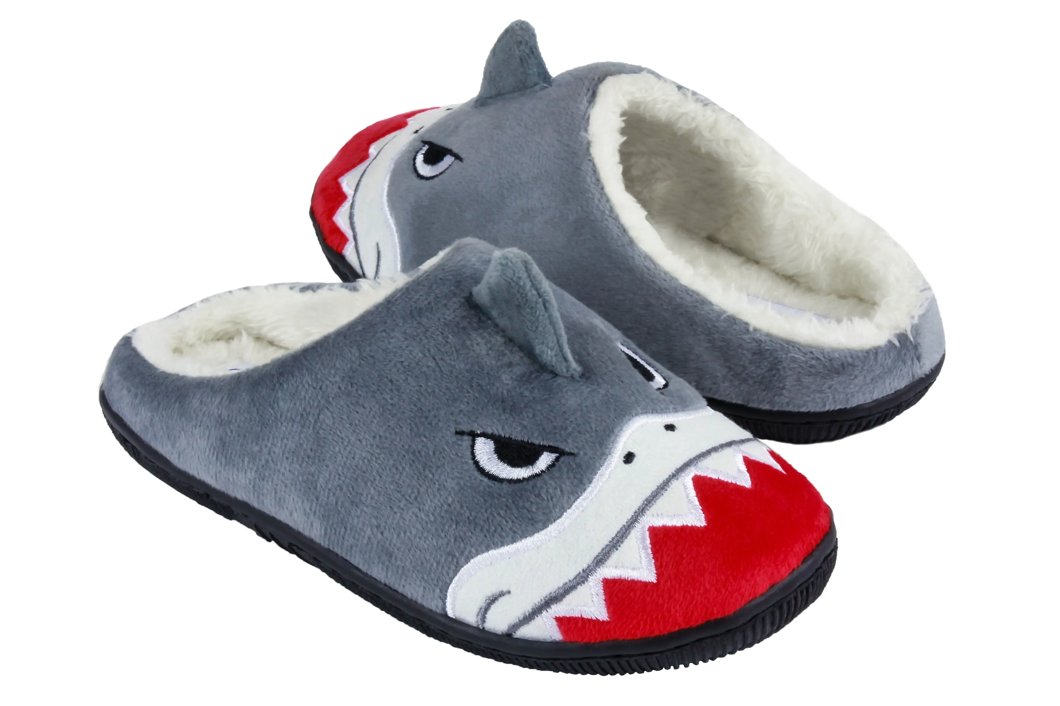 Boys Jawsome Eye Mask with Soft Boa Scuff Slipper set