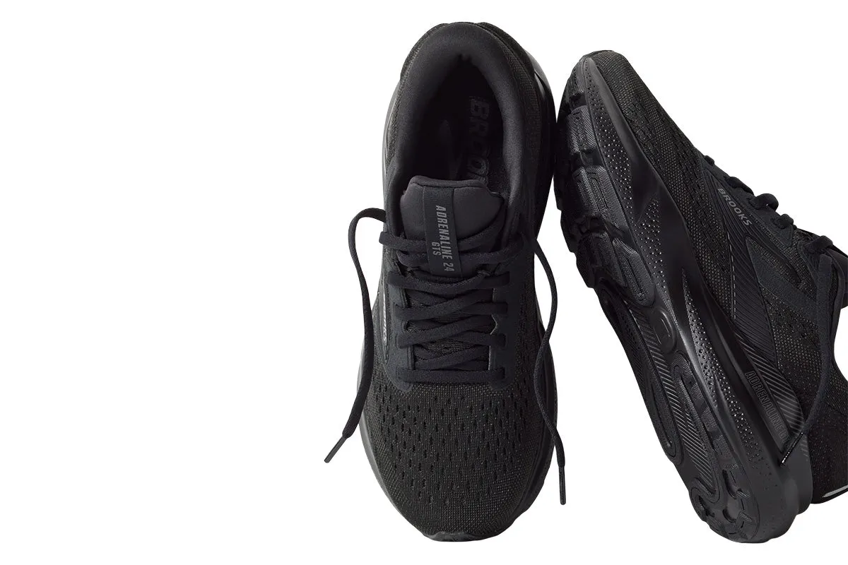 Brooks Adrenaline GTS 24 D Black/Black/Ebony Mens
