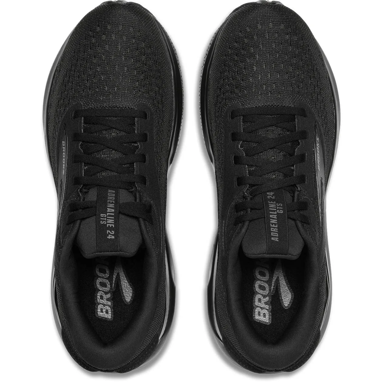 Brooks Adrenaline GTS 24 D Width (Womens) - Black/Black/Ebony