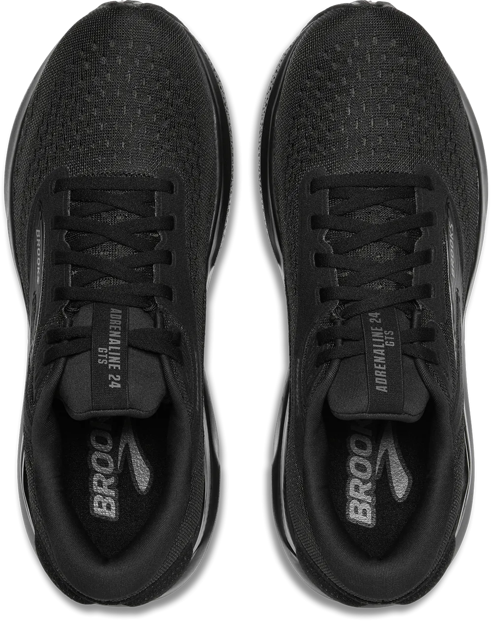 Brooks Adrenaline GTS 24 D Width (Womens) - Black/Black/Ebony