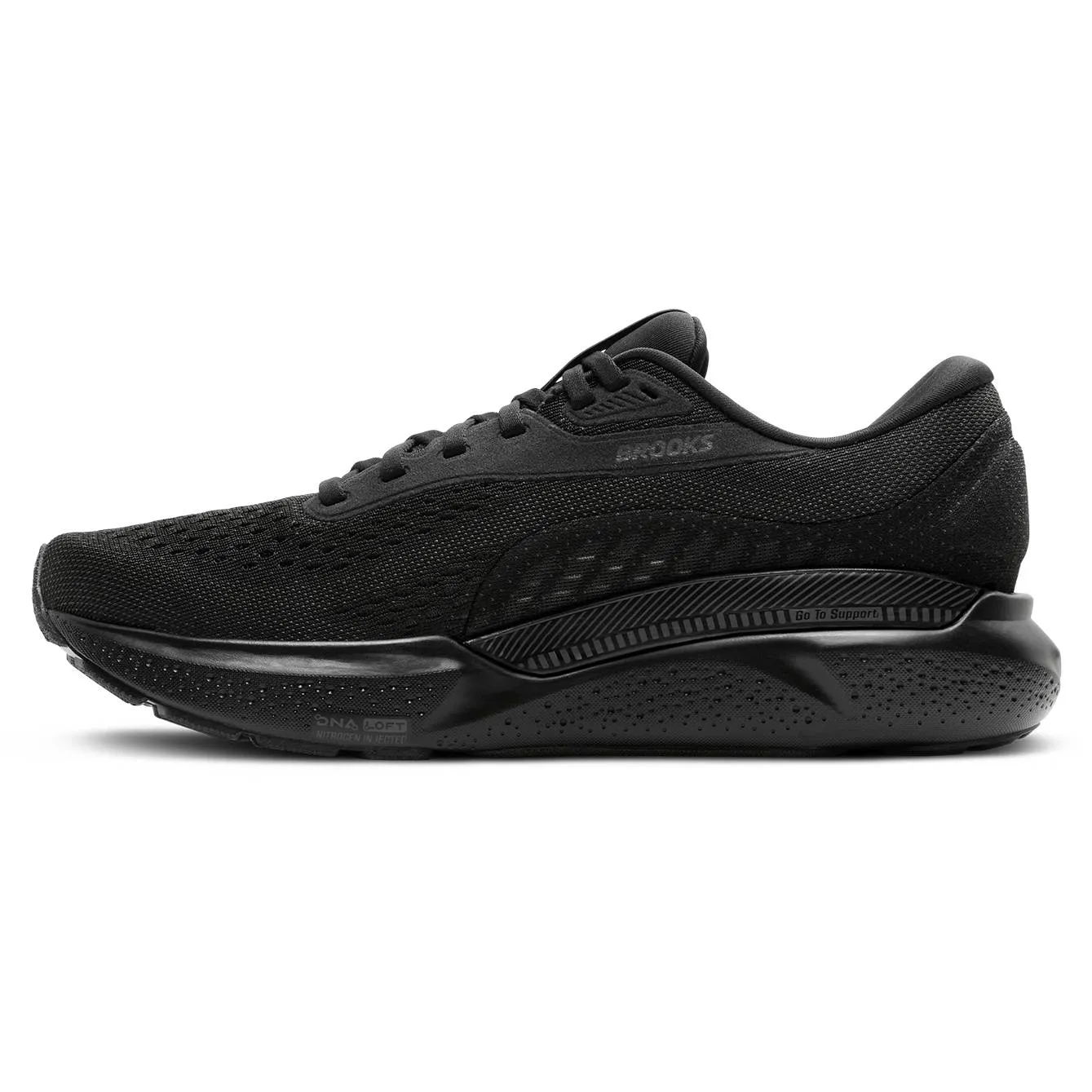 Brooks Adrenaline GTS 24 D Width (Womens) - Black/Black/Ebony