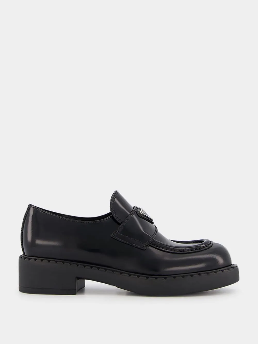 Brushed Leather Loafers