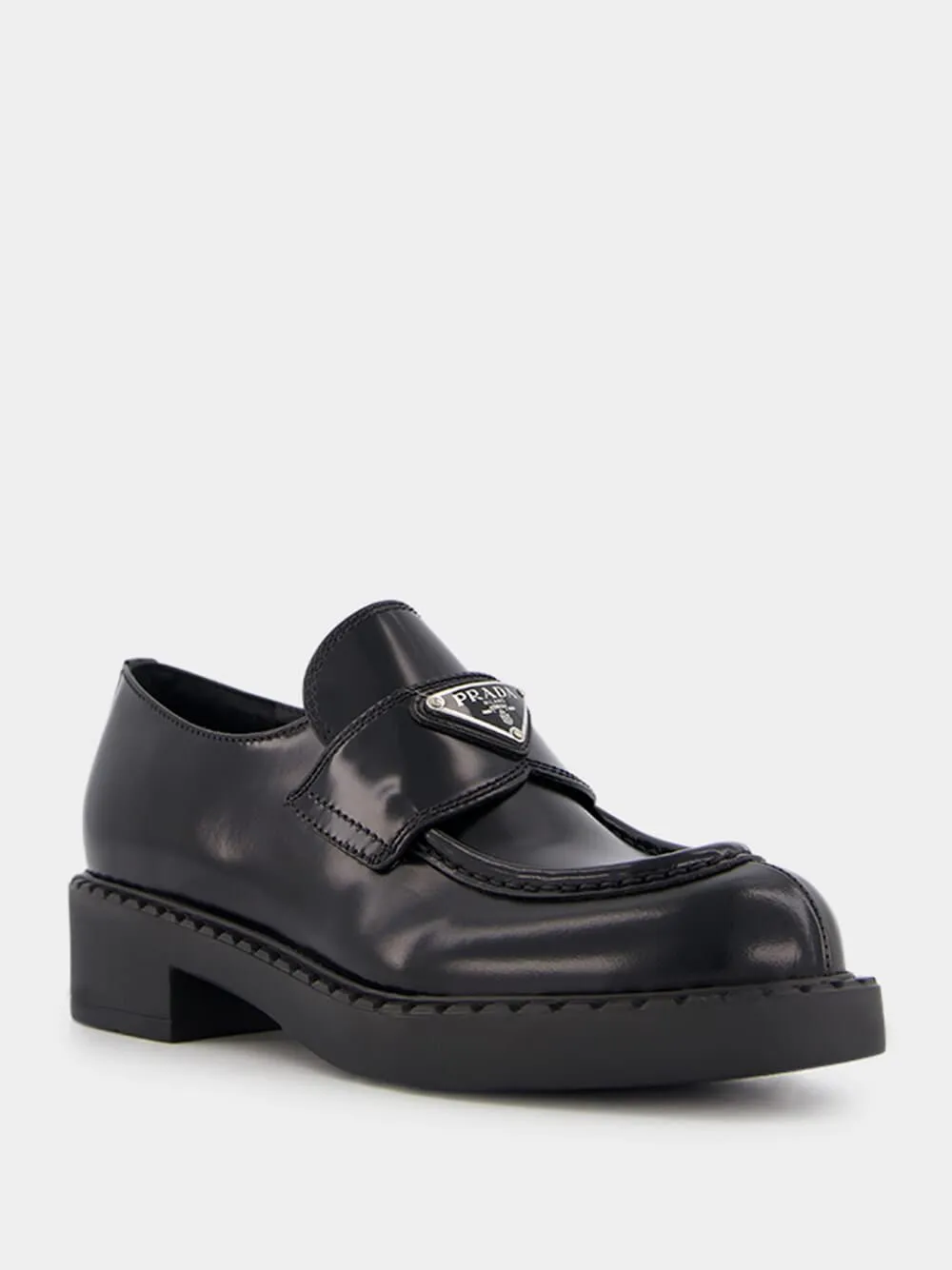 Brushed Leather Loafers