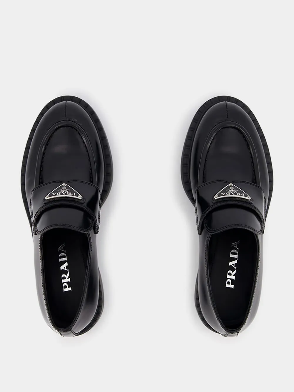Brushed Leather Loafers