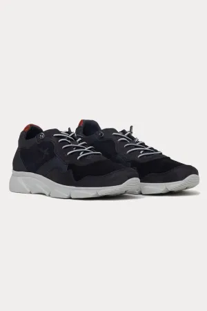 Cambridge Leather Trainers in Navy